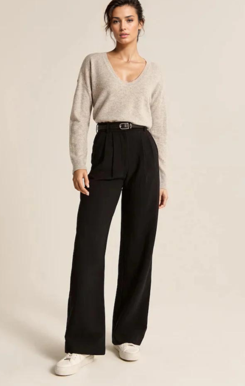 Wide Leg Tailored Pants